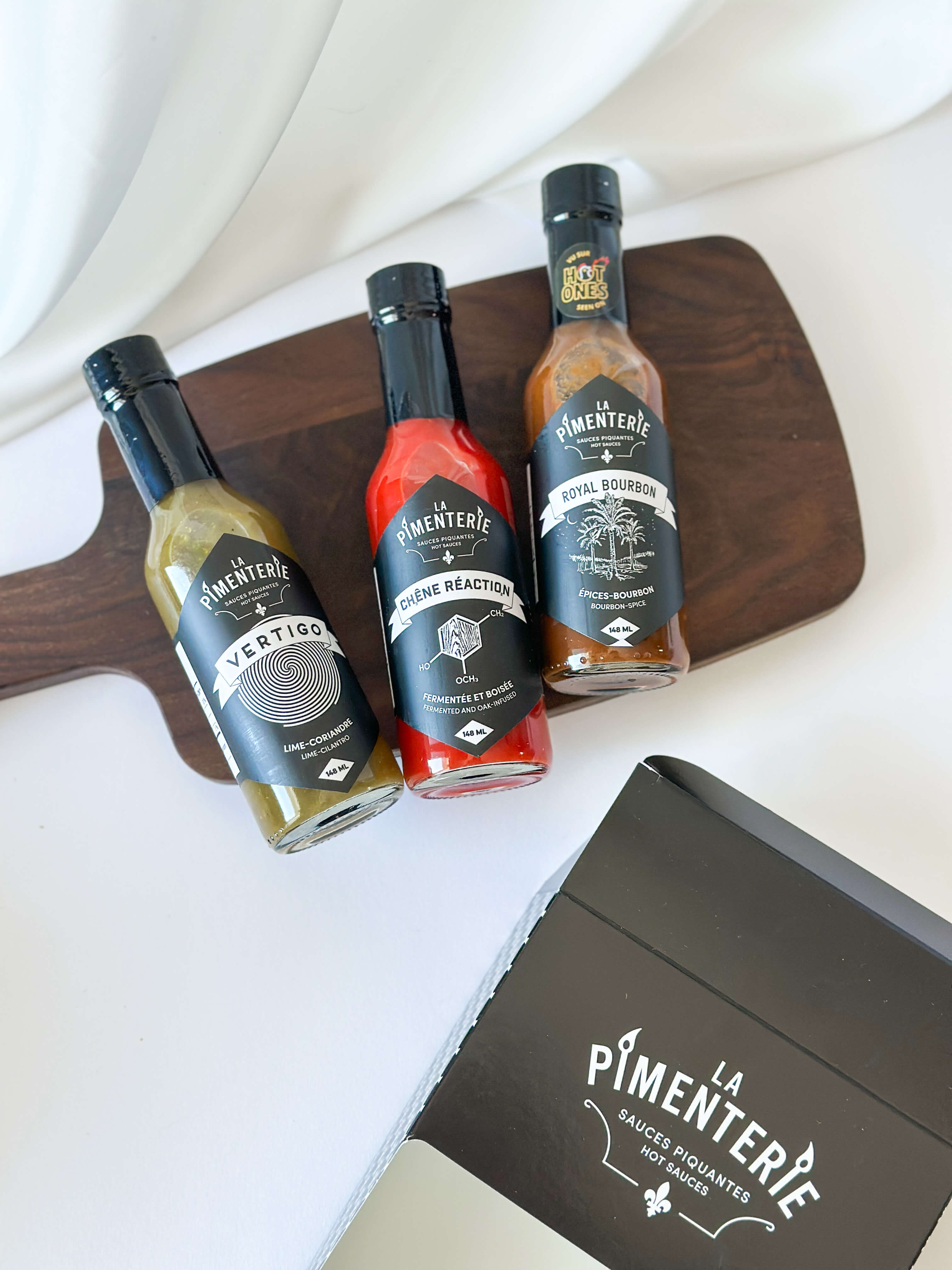 Coffret de sauces piquantes La Pimenterie