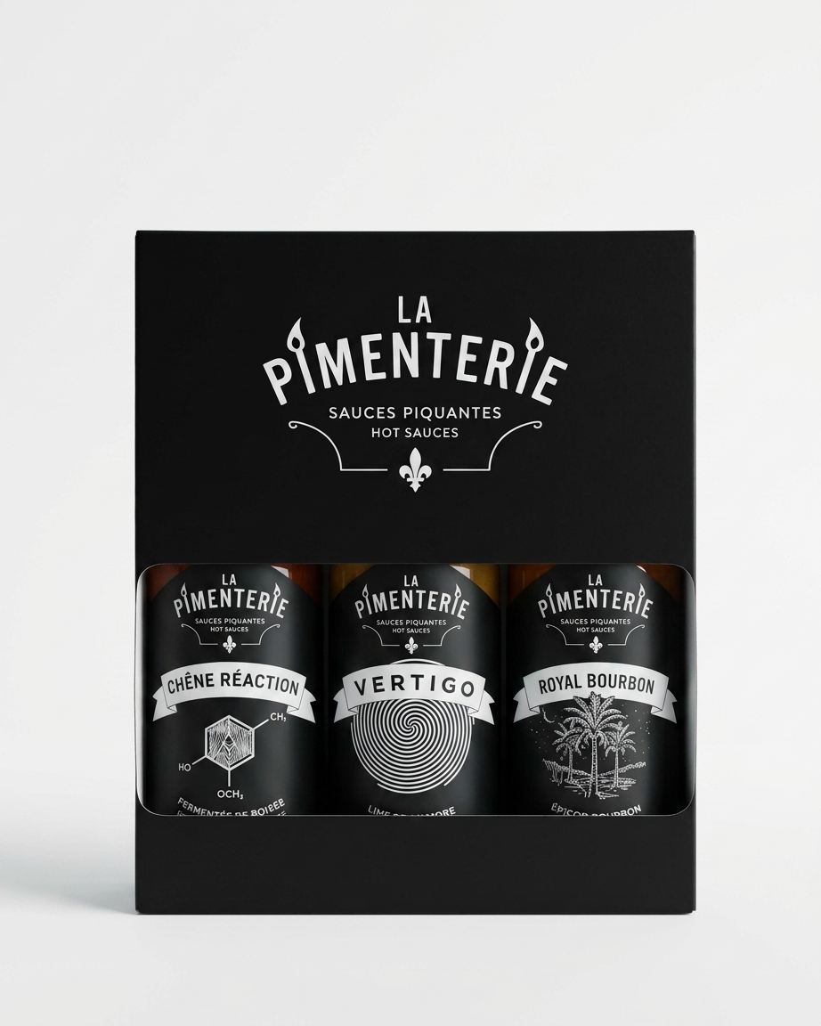 Coffret de sauces piquantes La Pimenterie