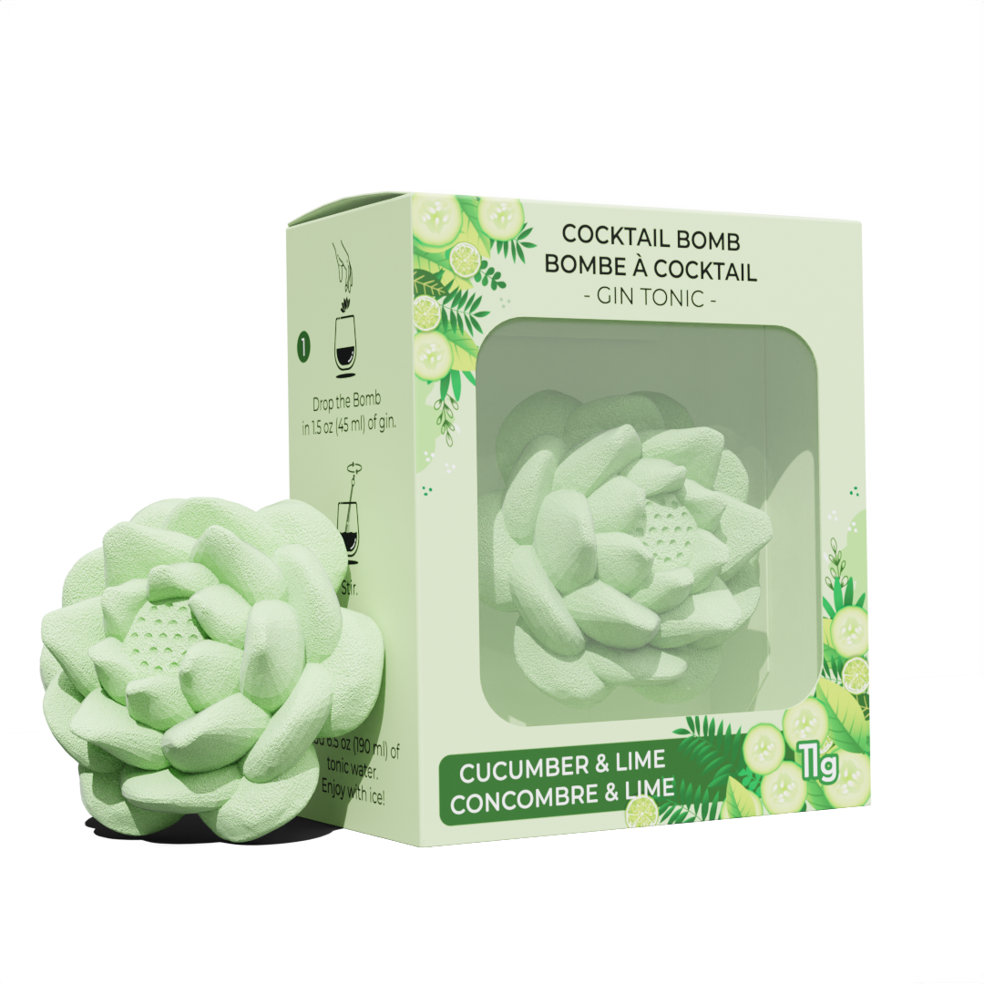 Bombe à cocktail 3D format individuel