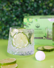 Bombes à cocktail Gin tonic version balles de golf