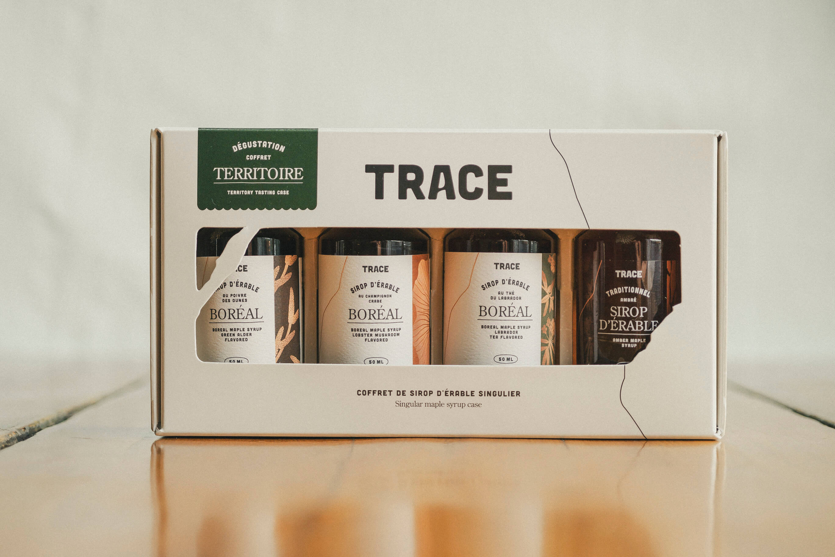 Coffret dégustation de sirop d'érable TERRITOIRE de Trace