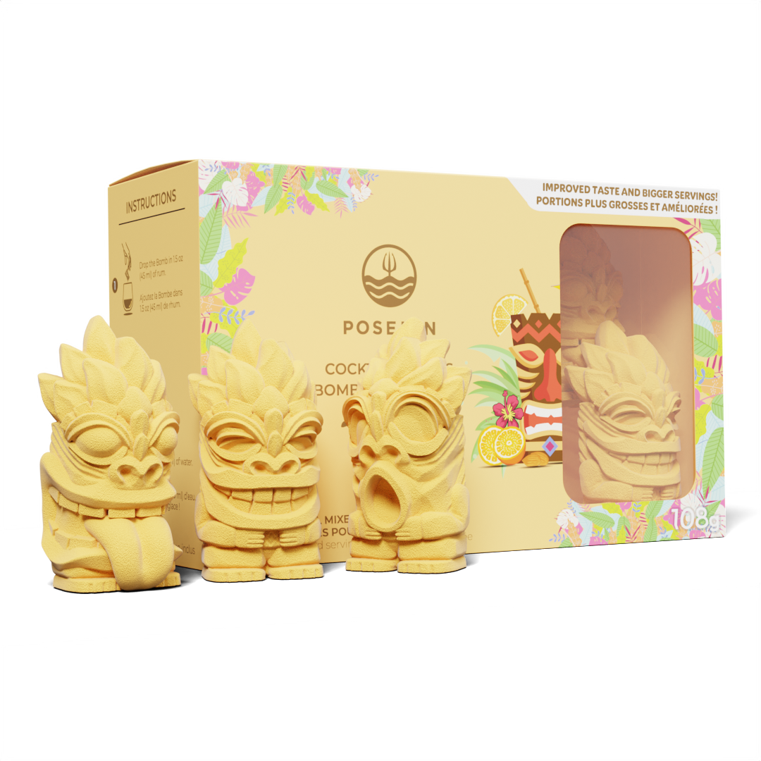 Ensemble de bombes à cocktail 3D Poseidn