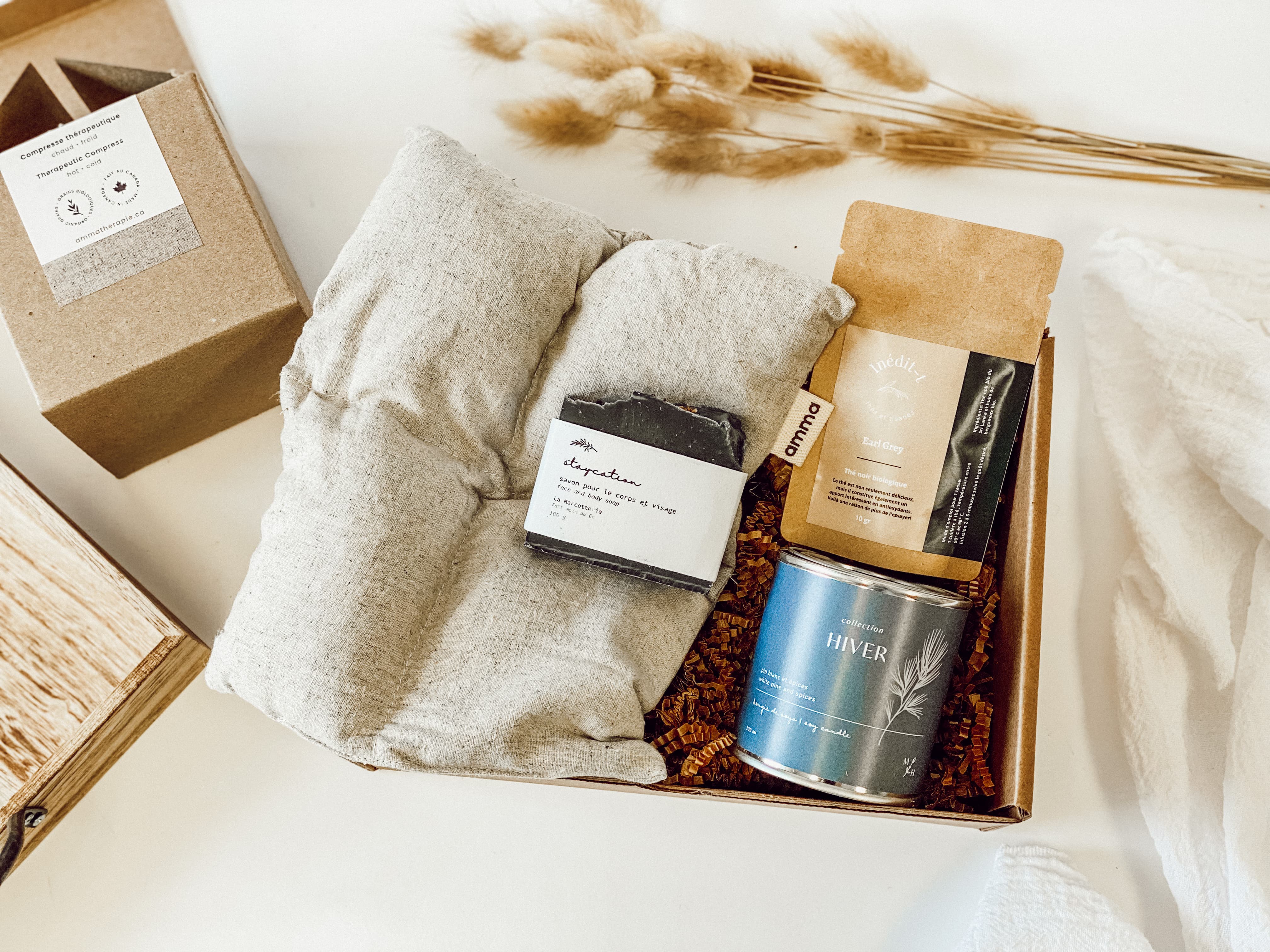 boite détente staycation produits locaux québécois