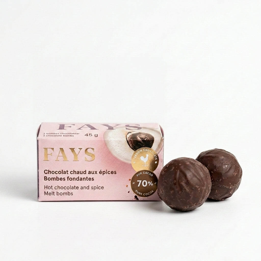 Bombes fondantes à chocolat chaud