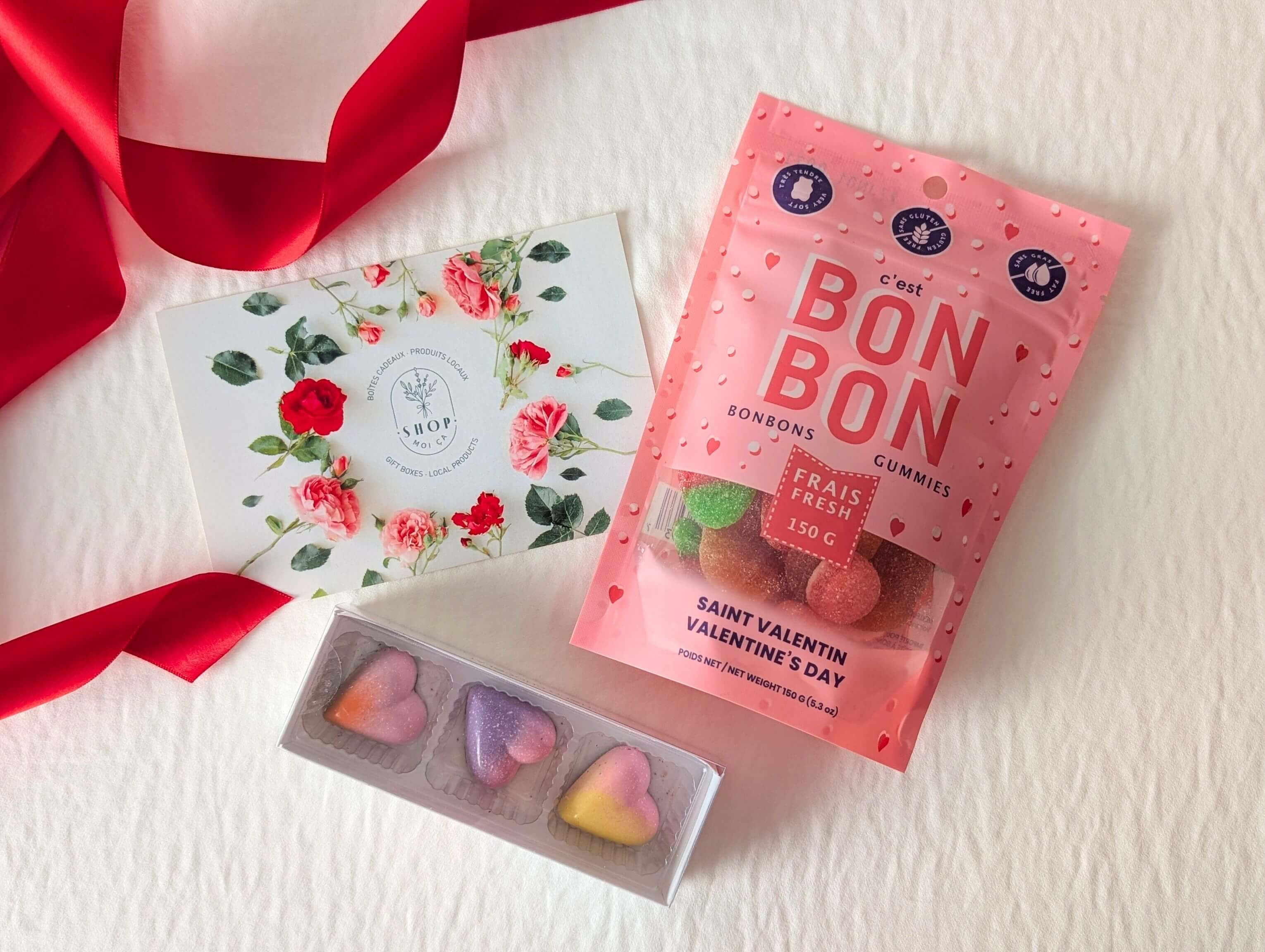 Bonifie une boite avec un ensemble St-Valentin