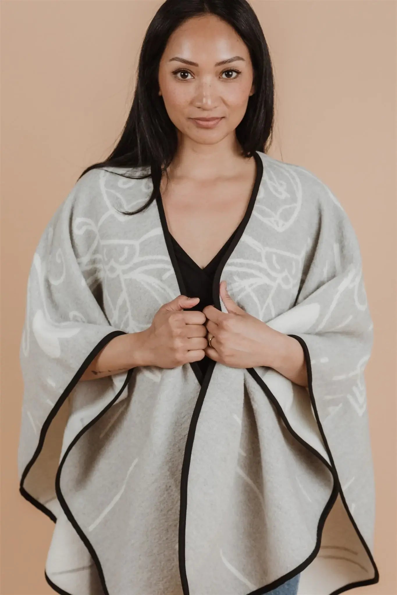 Châle écoresponsable réversible Birch Bark de MINI TIPI