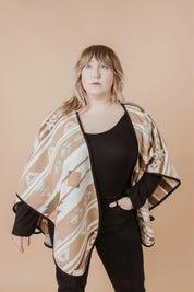 Châle écoresponsable réversible Sand de MINI TIPI