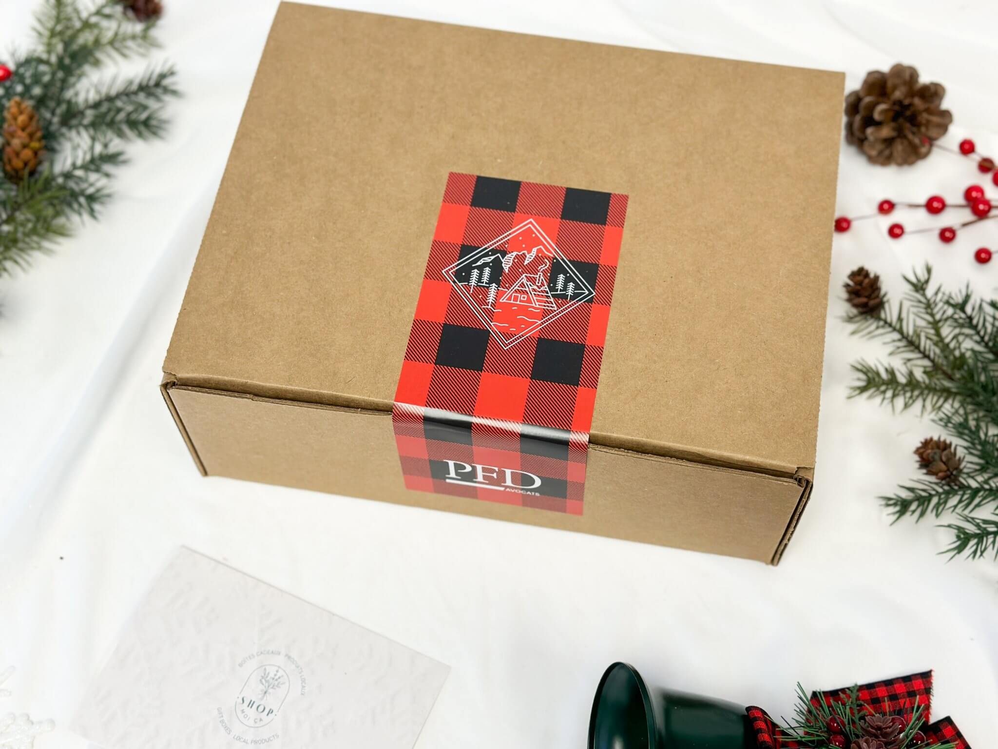 Emballage corporatif personnalisé par lot