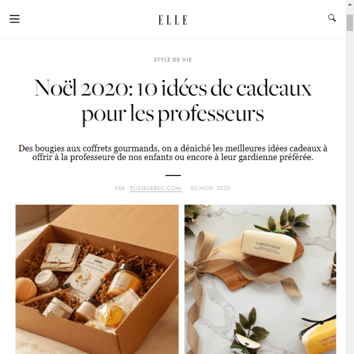 Elle Québec | Noël 2020: 10 idées de cadeaux pour les professeurs