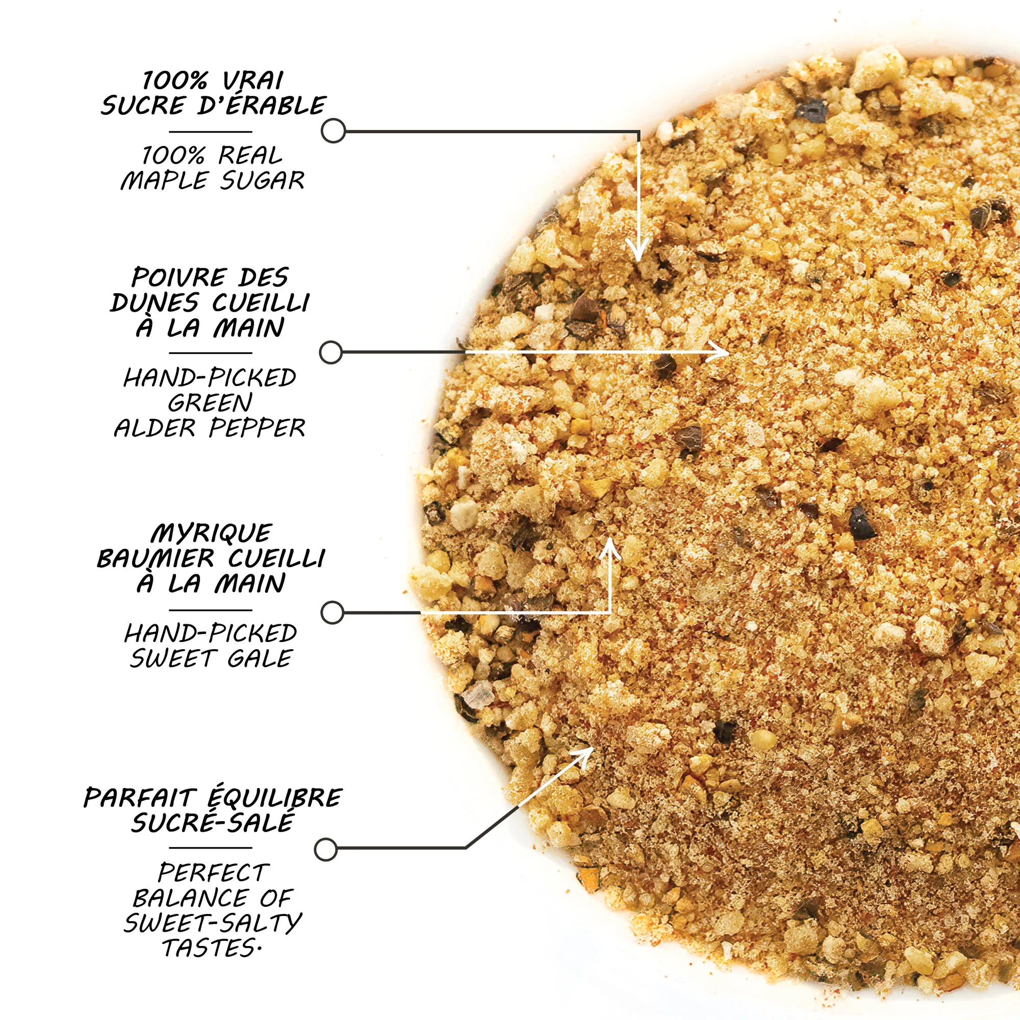 Bûche avec mélange d'épices traditionnel