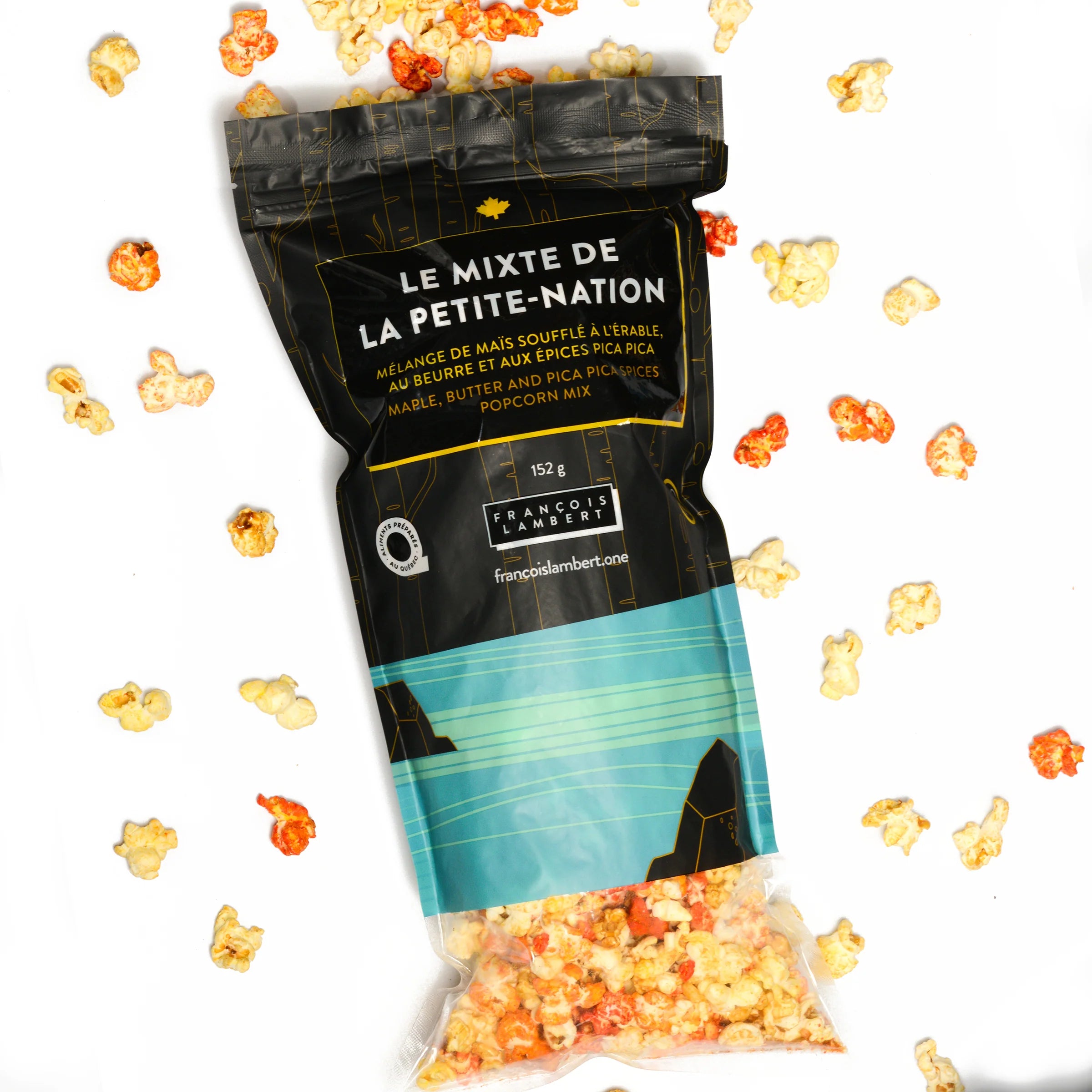 Petite-Nation Popcorn (maple, butter and pica pica spices)