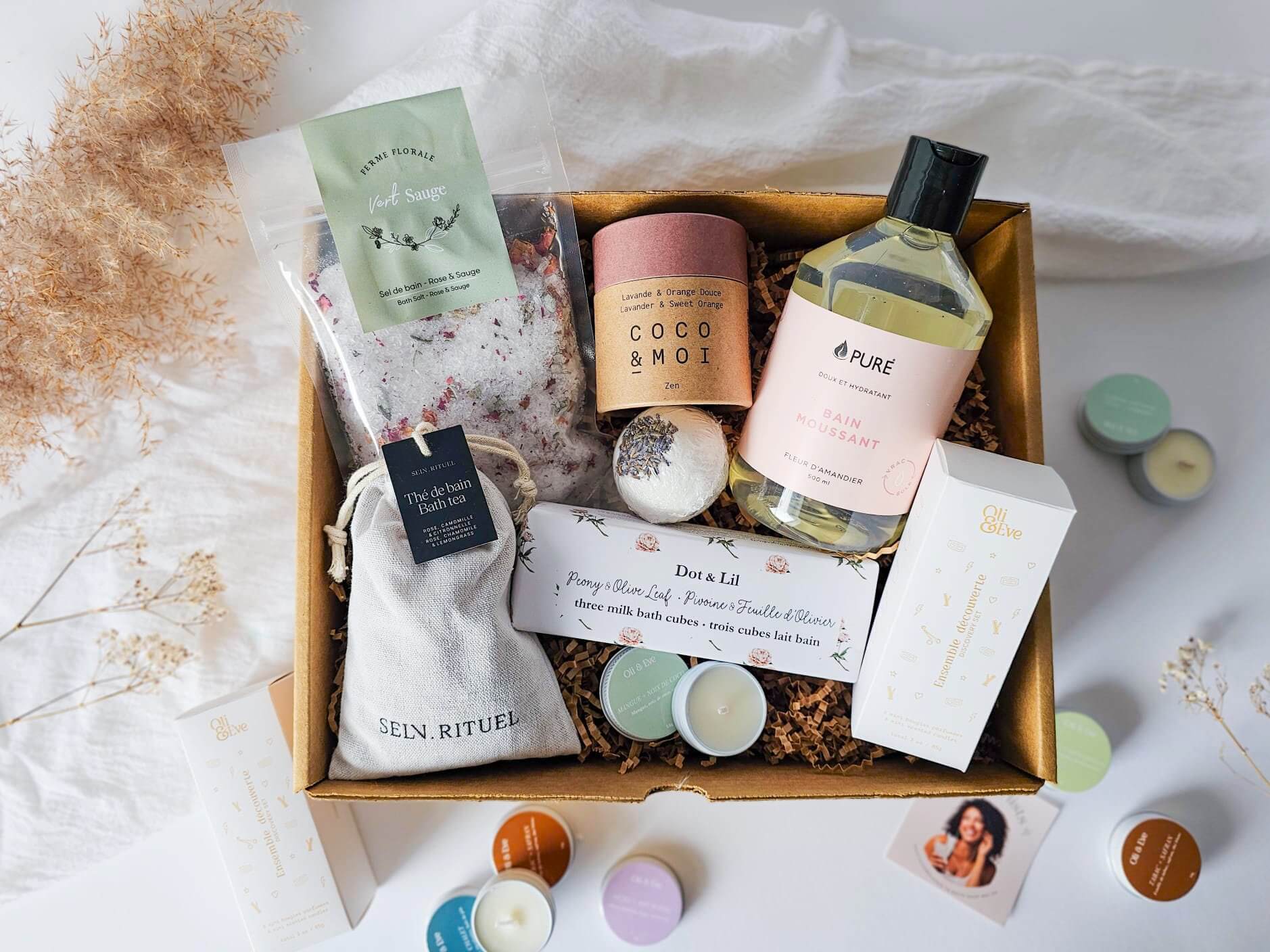 boite cadeau détente produits locaux