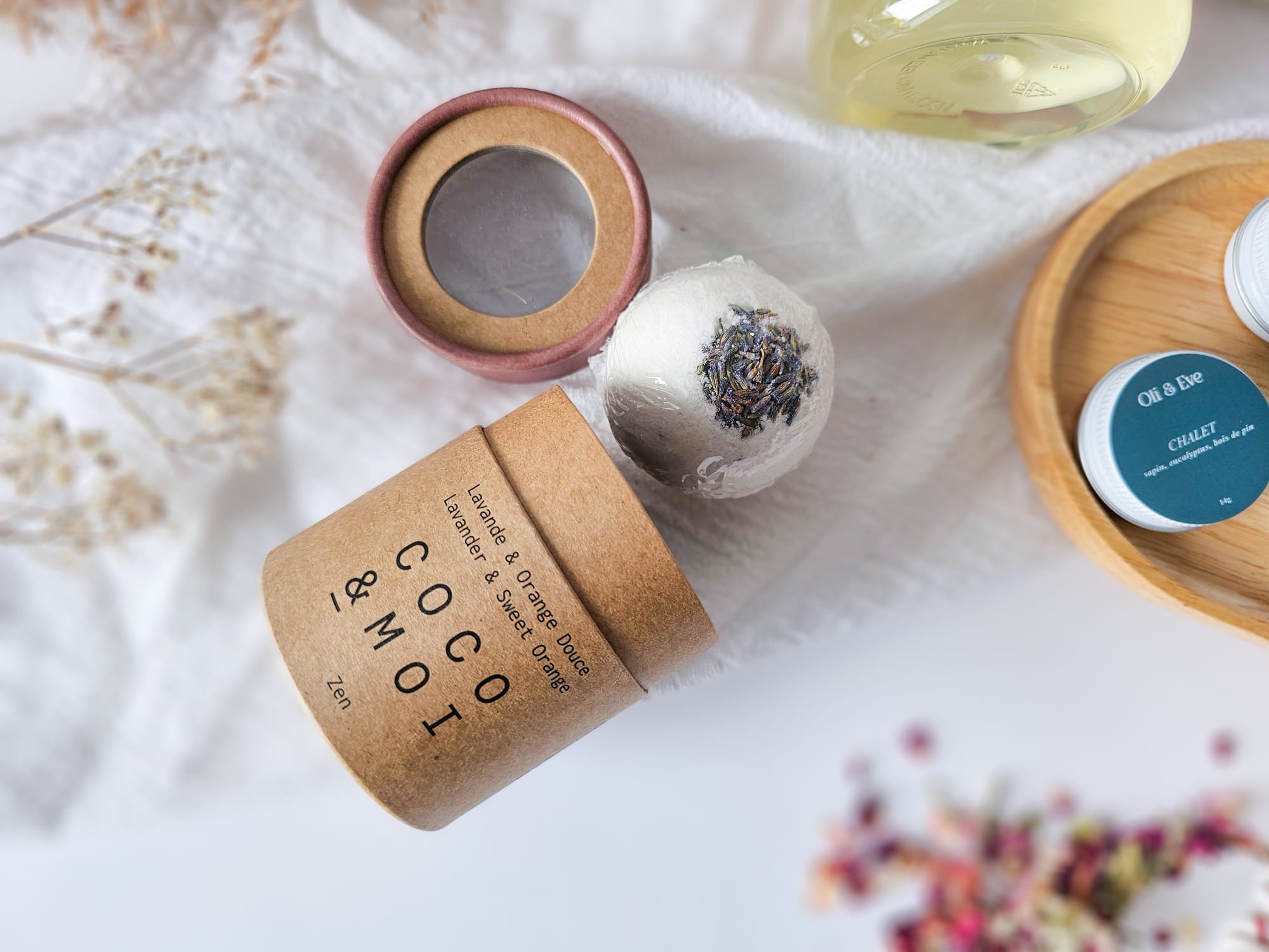 bombe de bain lavande et orange de Coco & moi