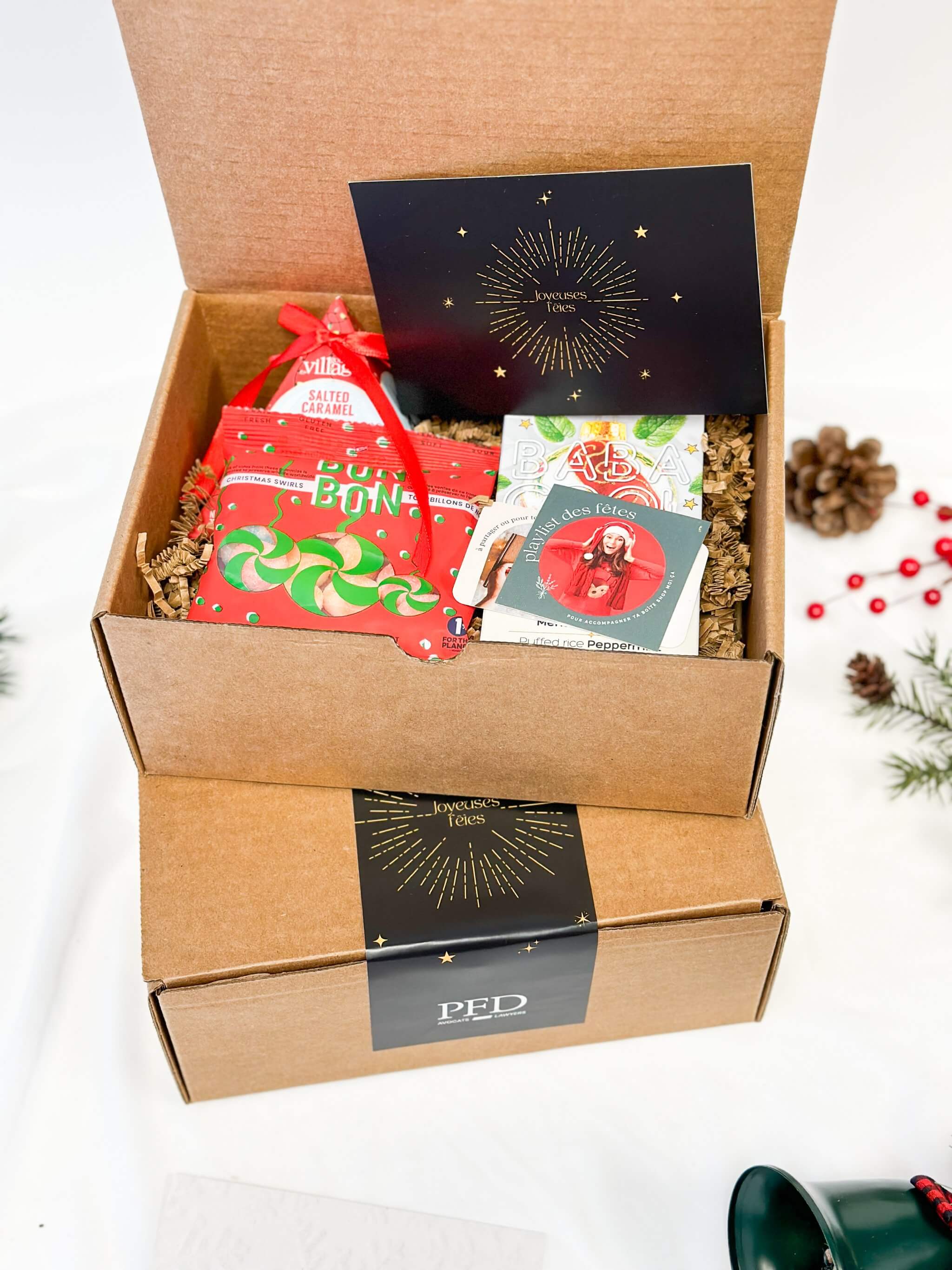 Emballage corporatif personnalisé par lot