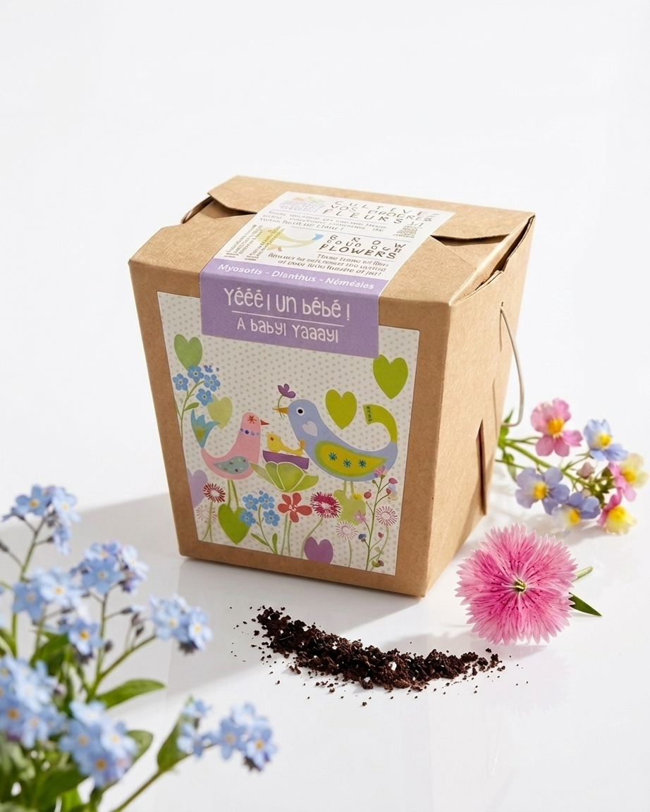 Jardin en boîte « Yééé ! Un bébé ! »