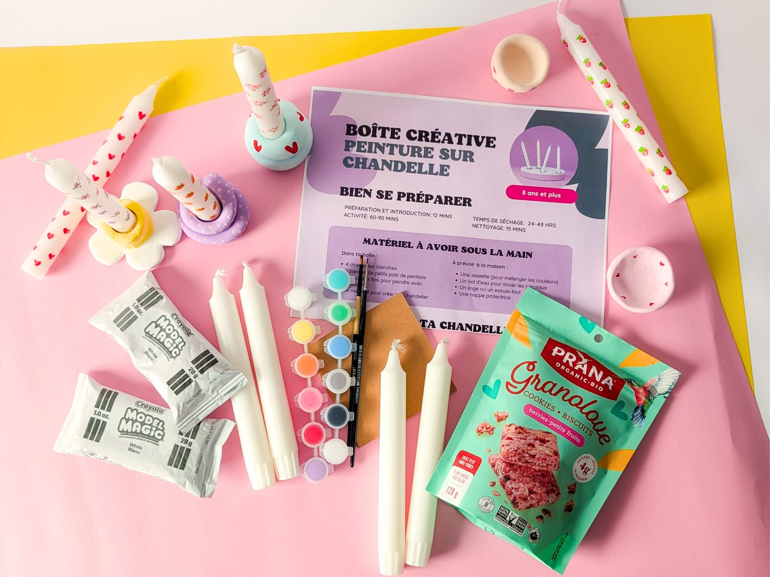 Boîte créative Peinture sur chandelle et bougeoir