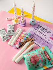 Boîte créative Peinture sur chandelle et bougeoir