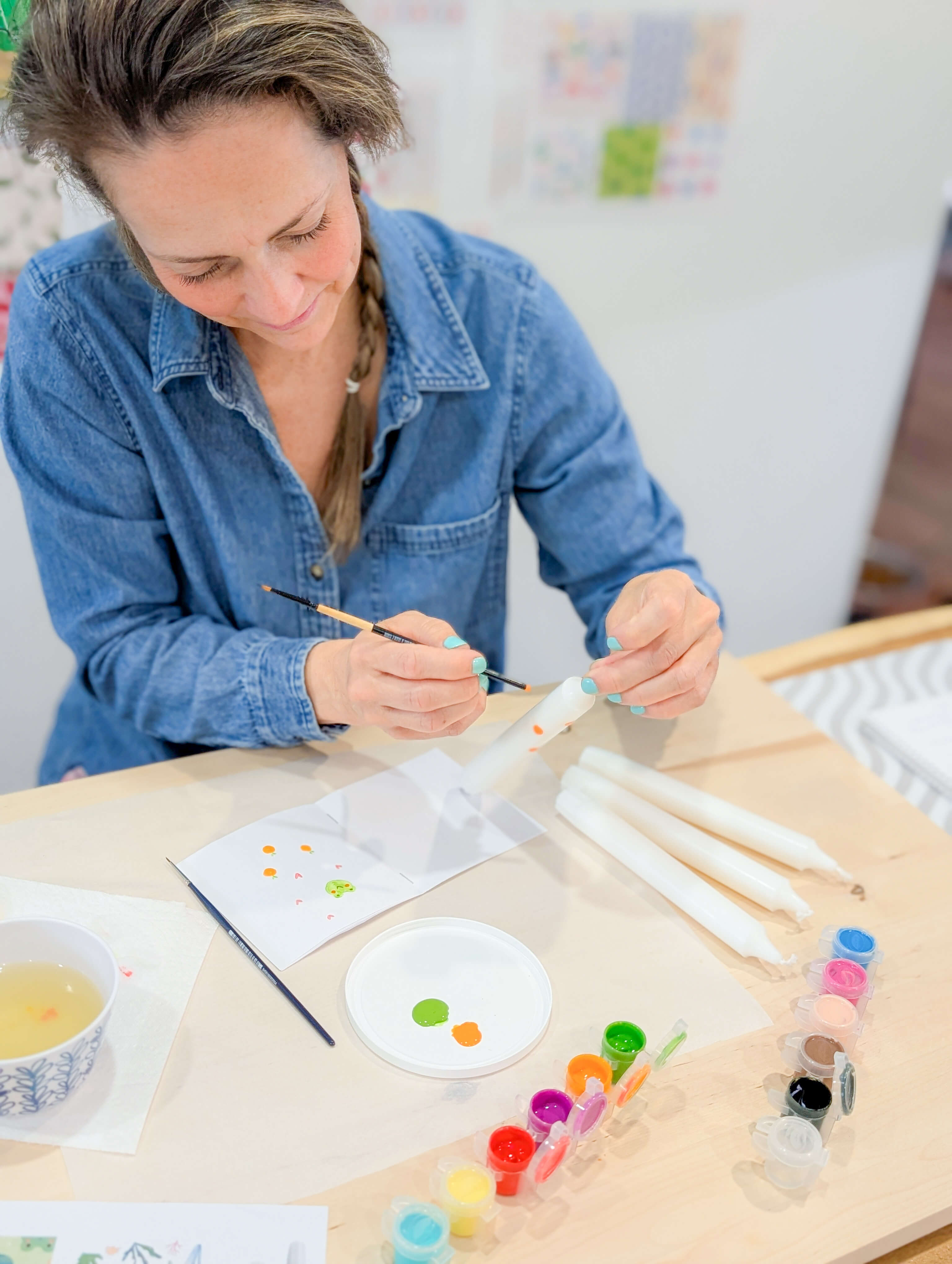 Boîte créative Peinture sur chandelle et bougeoir
