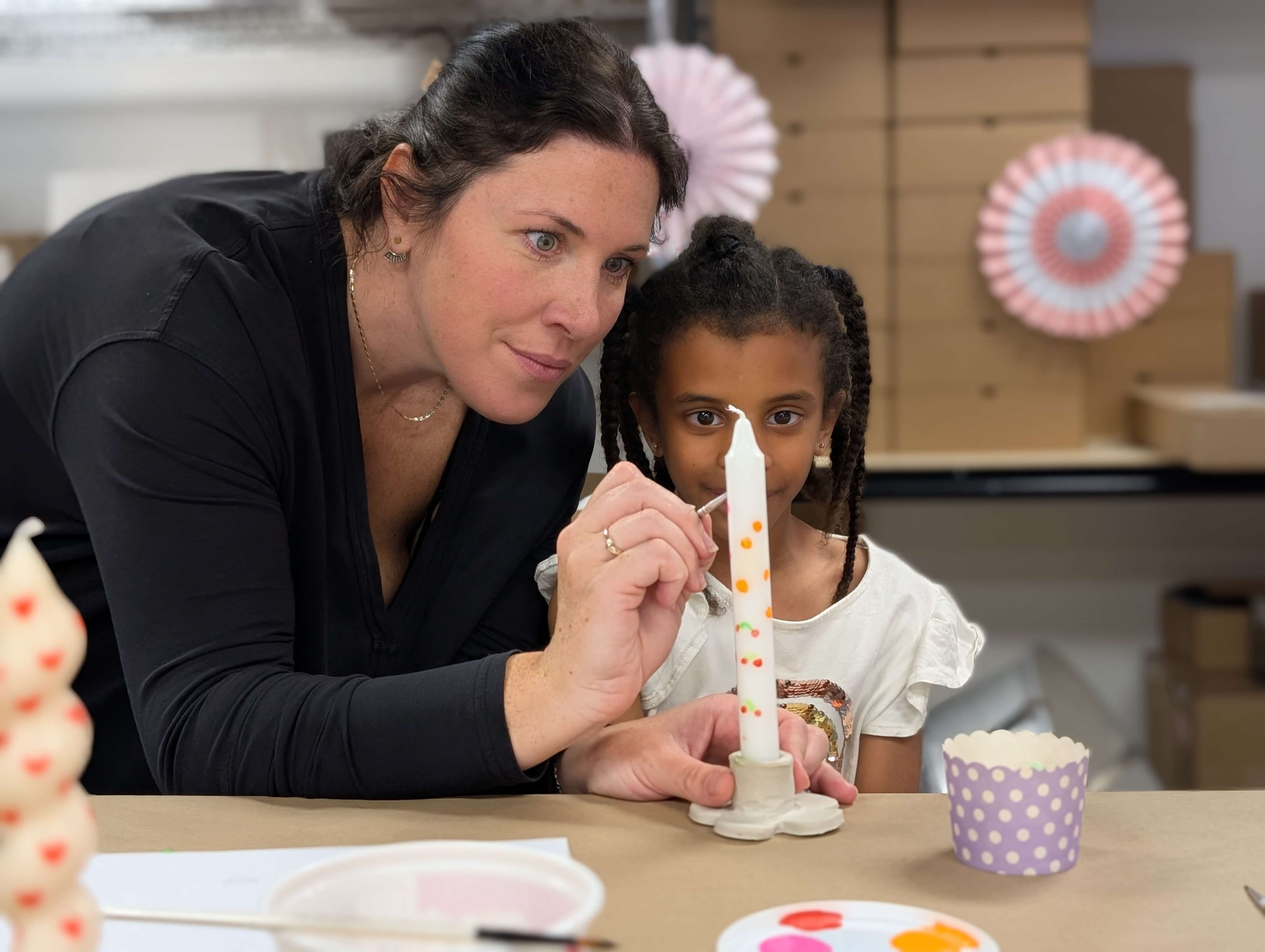 Boîte créative Peinture sur chandelle et bougeoir