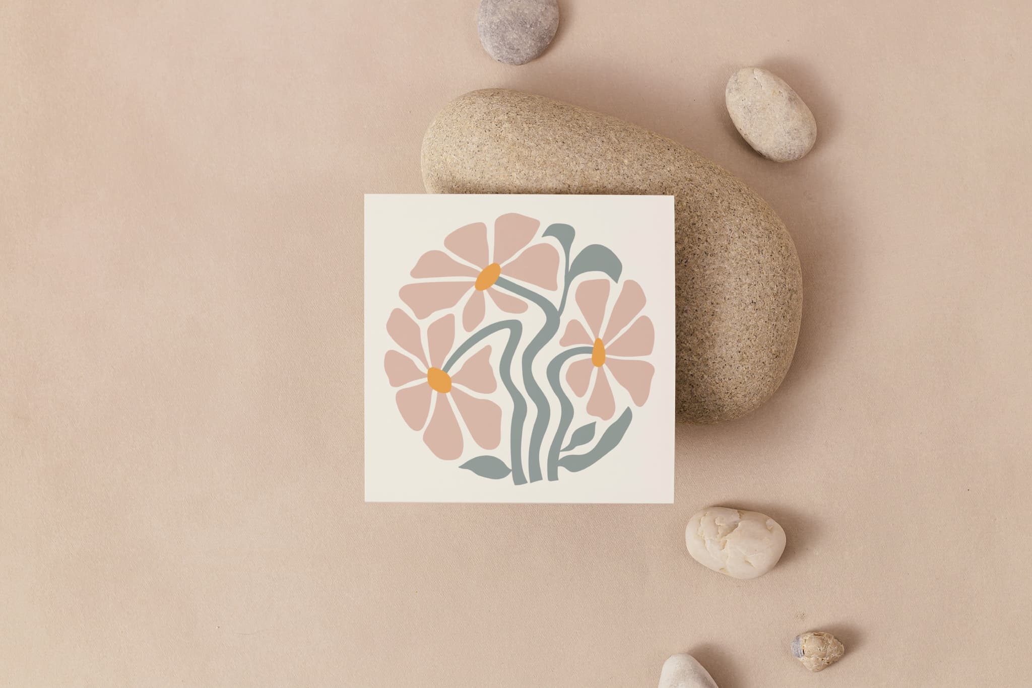 Carte de souhaits - Psychéfloral