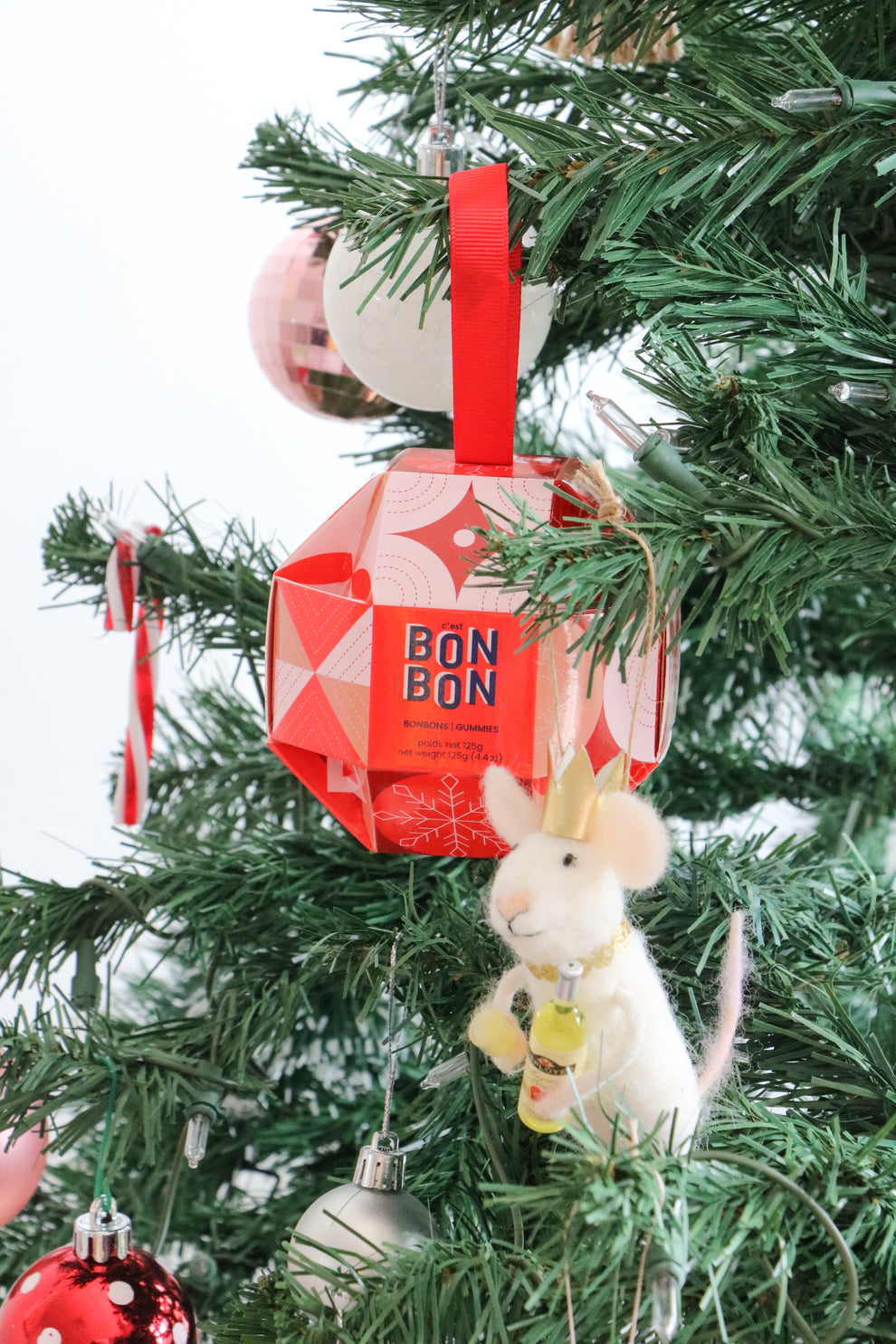 Christmas candy ornament