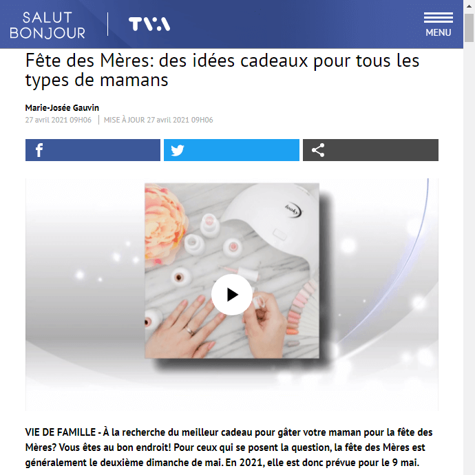 Salut Bonjour | Fête des Mères: des idées cadeaux pour tous les types de mamans