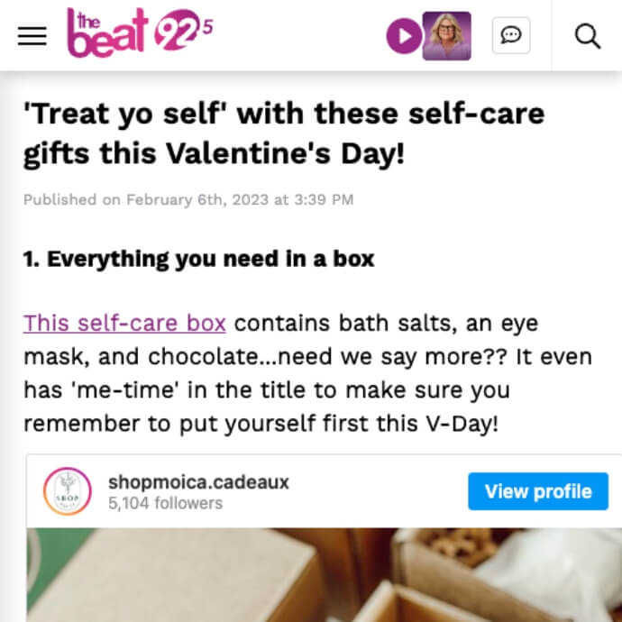 The Beat 92.5 | &#39;Treat yo self&#39; with these self-care gifts this Valentine&#39;s Day!
