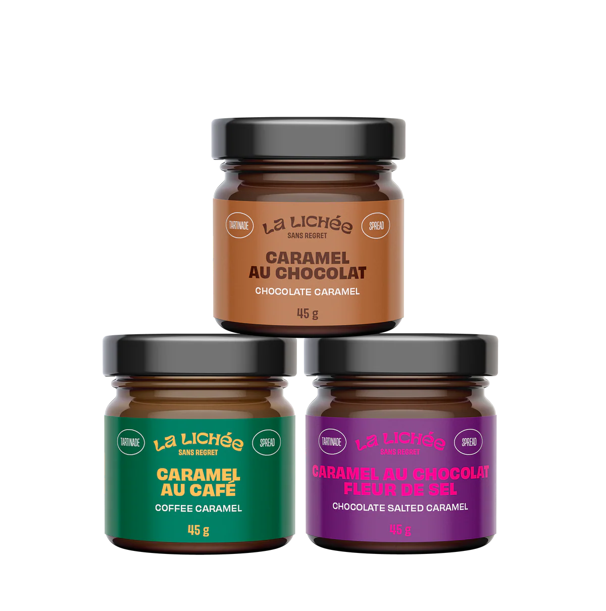 Trio de caramel de La Lichée