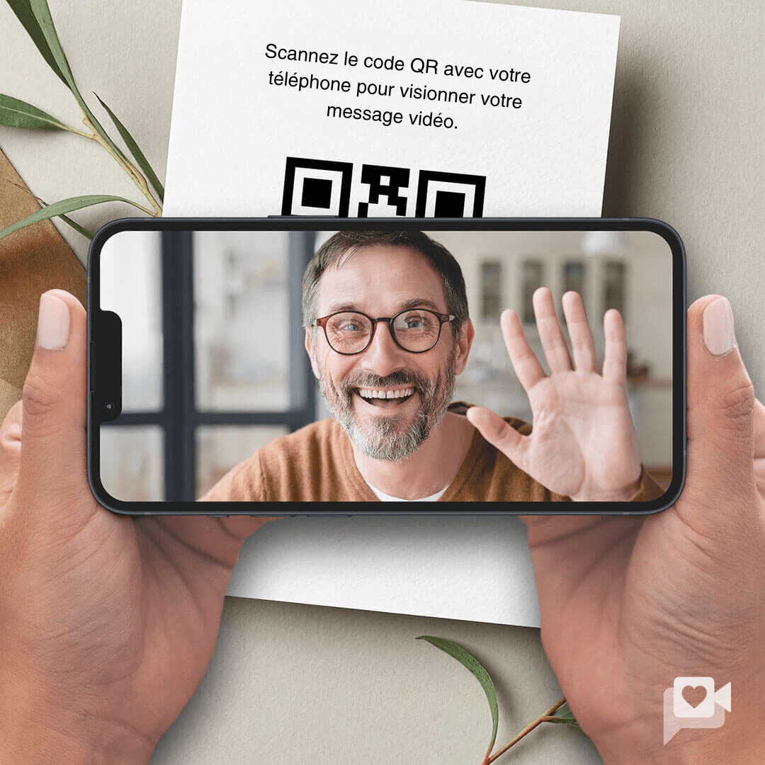 ajoutez un message vidéo ou audio à la boite cadeau