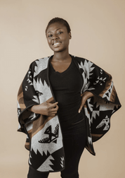 Châle écoresponsable réversible Thunderbird de MINI TIPI