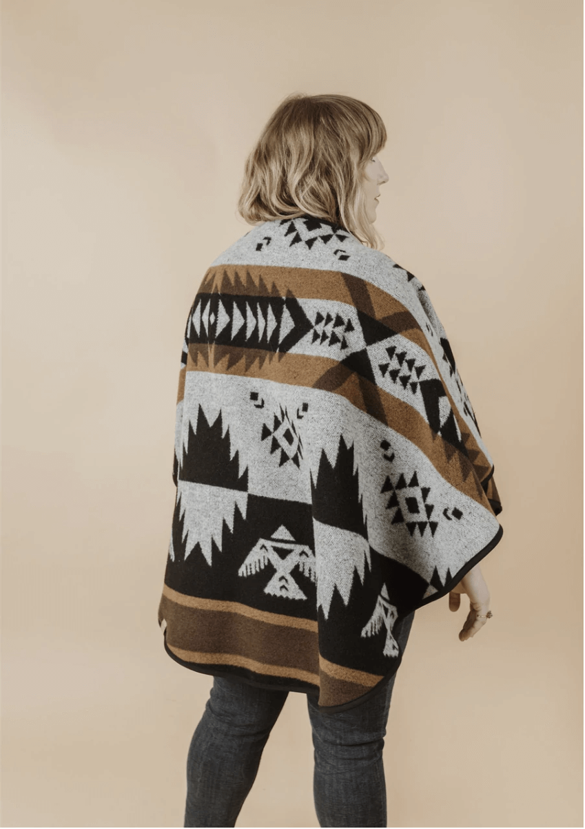 Châle écoresponsable réversible Thunderbird de MINI TIPI