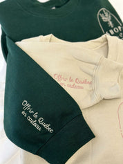 Chandail crewneck Shop moi ça Vert