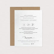 Carte de souhaits à planter - Herbarium