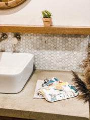 débarbouillettes douces shop moi ça faite de Minky et flanelle de coton